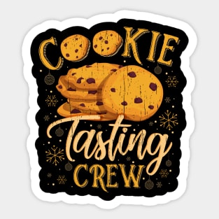 Cookie Tasting Crew Christmas Matching Group Sticker